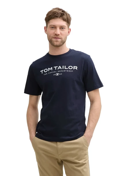 Футболка Bonprix от Tom Tailor dunkelblau bedruckt