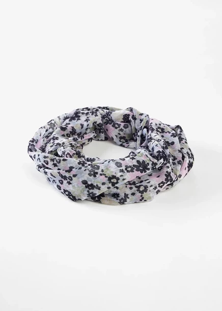 Петля Bonprix Schal mit Blumenprint puderflieder geblümt