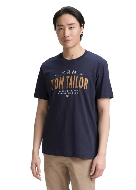 Футболка Bonprix Tom Tailor (2 штуки в упаковке) blau+dunkelgrün bedruckt