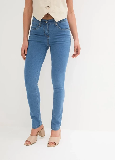 Bonprix Slim-Fit-Джинсы со средней талией, очень эластичные blue stone