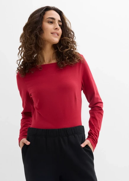 Боди Bonprix Langarmbody (2 штуки в упаковке) blaupetrol/kirschrot