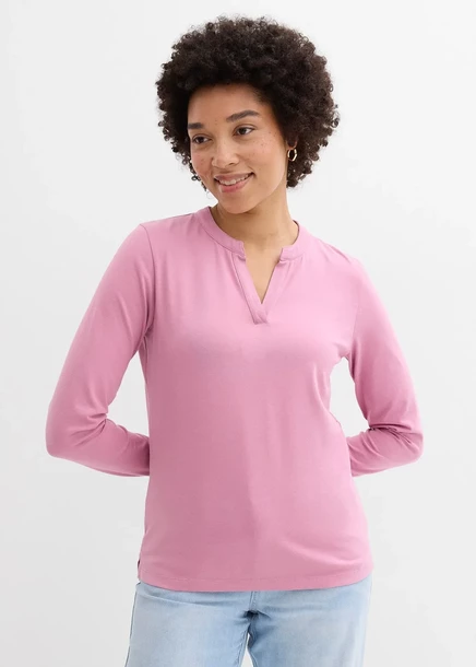 Футболка Bonprix Hüftlanges Henley