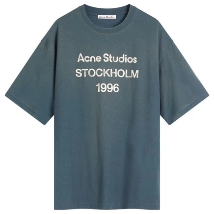 Футболка Acne Studios 1996 Exford с коротким рукавом deep blue