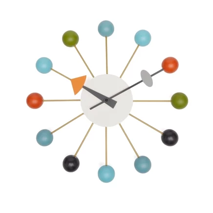Настенные часы Vitra George Nelson с шариком multi
