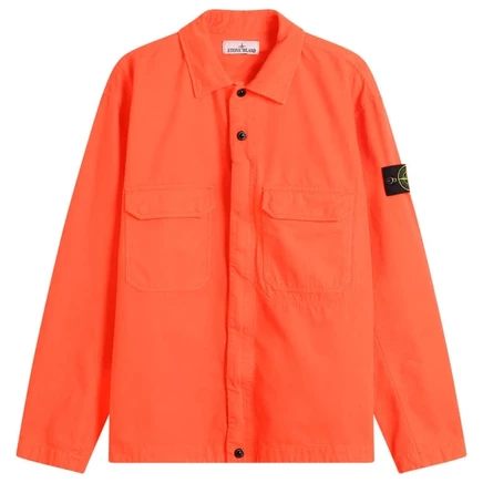 Мужская куртка-рубашка Stone Island Ripstop, алая