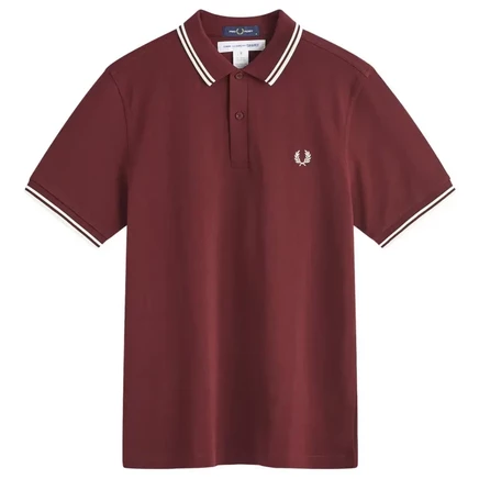 Мужское поло Comme des Garçons SHIRT x Fred Perry, бордовое