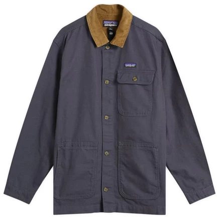Мужская куртка Patagonia Point Reyes Canvas из органического хлопка, дымчато-синяя