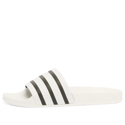Мужские сланцы adidas adilette, бело-черные