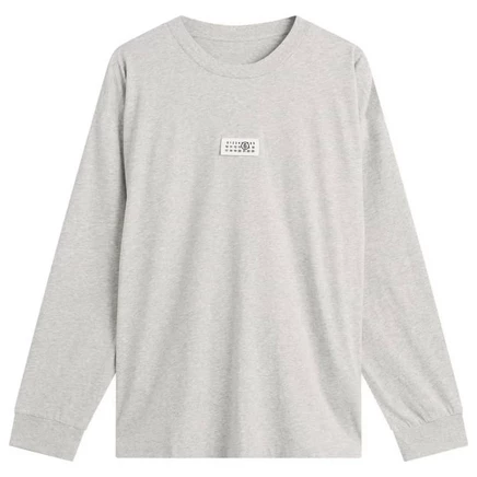 Хлопчатобумажная футболка MM6 Maison Margiela с длинным рукавом