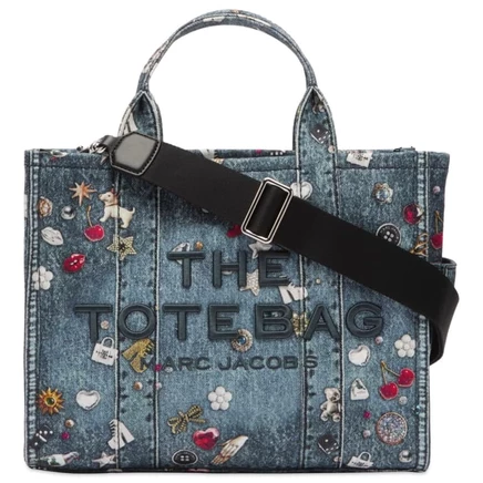 Женская сумка-тоут Marc Jacobs Trompe L'oeil, синяя