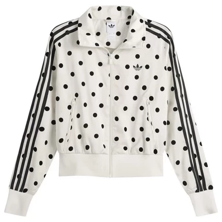 Женская олимпийка Adidas Firebird Polka Dot, слоновая кость