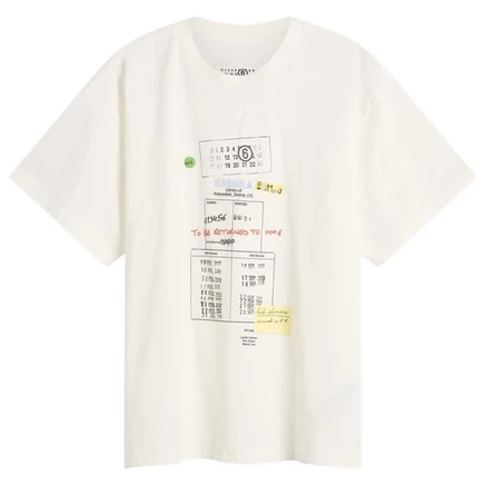 Футболка с индивидуальными надписями MM6 Maison Margiela