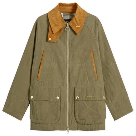 Мужская парка Barbour Icons Bedale непромокаемая, зеленая