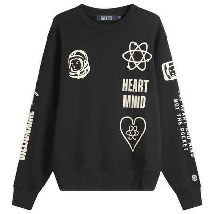 Мужской свитшот Billionaire Boys Club с принтом, черный