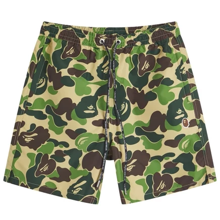 Водные шорты свободного покроя Bathing Ape Abc Camo One Point свободного кроя green