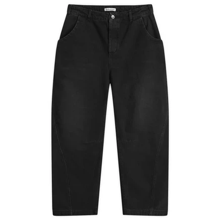 Мужские джинсы YMC Twisted, широкие, черные