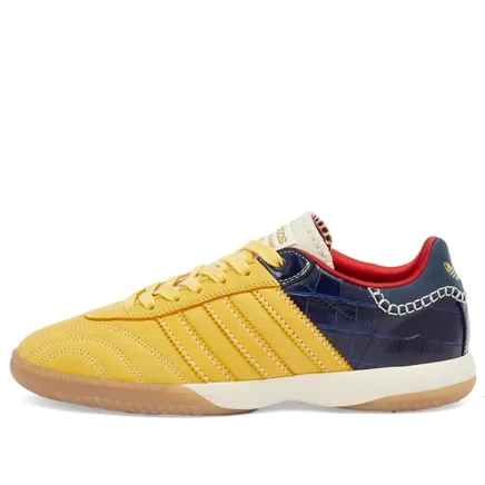Мужские кроссовки Adidas Samba, золотые и синие