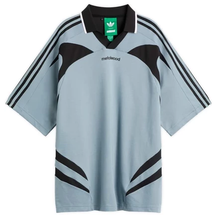 Мужская поло Adidas x Metalwood для гольфа, зеленая