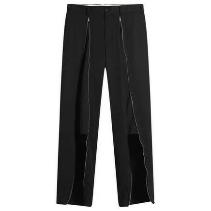 Мужская одежда Comme des Garçons Плюс брюки из шерстяного габардина