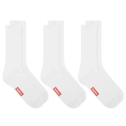 Мужские носки Healthknit Crew, 3 пары, белые