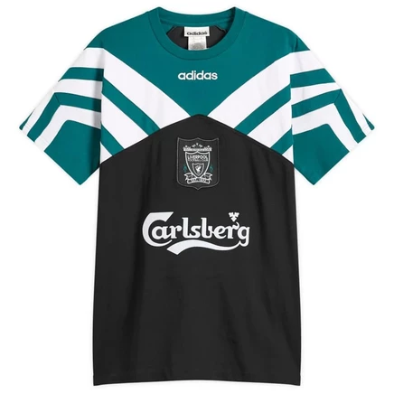 Мужская футболка Adidas Liverpool FC 95, черно-зеленая