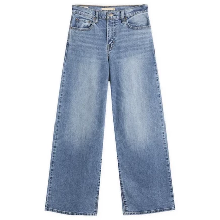 Джинсы Levi's 728 High Rise Wide Leg, голубые