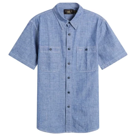 Мужская рубашка RRL Craftsman Chambray, индиго