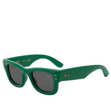 Мужские очки Ray-Ban Wayfarer Puffer, зеленые/темно-серые
