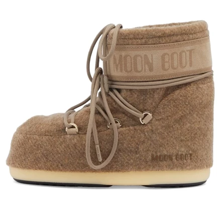 Ботинки Moon Boot Low Icon Felt, бежевый меланж