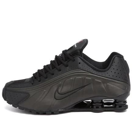 Мужские кроссовки Nike Shox R4, чёрно-малиновые