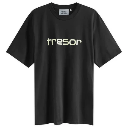 Мужская футболка Carhartt WIP x Tresor, черно-салатовая