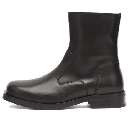 Мужские кожаные ботинки Ronning Zip Boot на молнии, черные