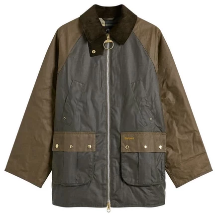Женская восковая куртка Barbour Kettlewell, оливковая/бежевая/тартан