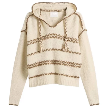 Женский джемпер Isabel Marant Romera, экрю и бронза