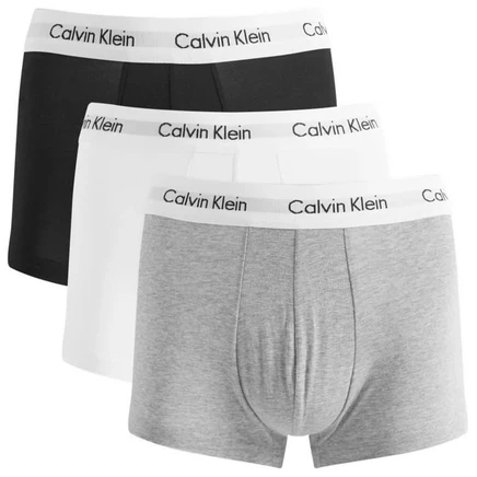 Мужские боксеры Calvin Klein Low Rise, набор 3, черный/меланж/белый