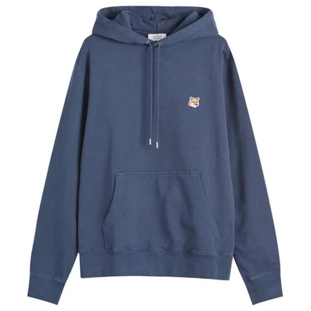 Мужское худи Maison Kitsune Fox Head, чернильно-синее