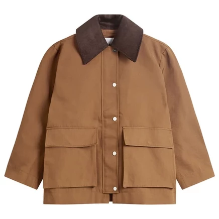 Мужская куртка GANNI Heavy Twill, коричневая