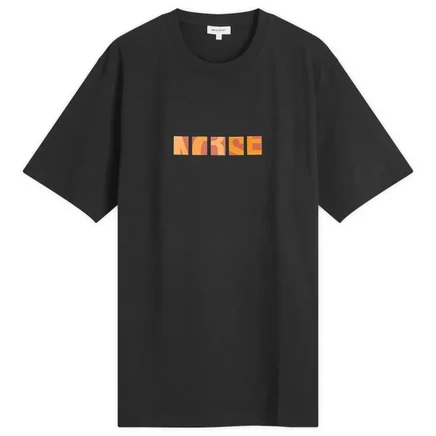 Мужская футболка Norse Projects Johannes Zoom, черная