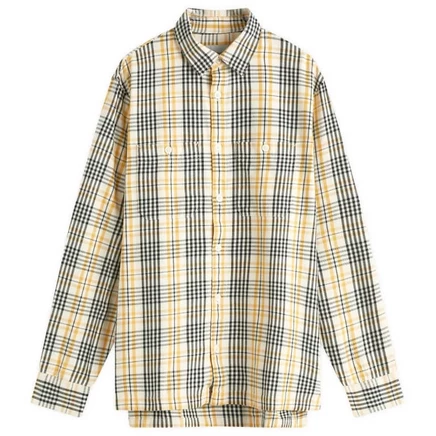 Мужская рубашка-куртка Carhartt WIP Mandlik, бежевая клетка