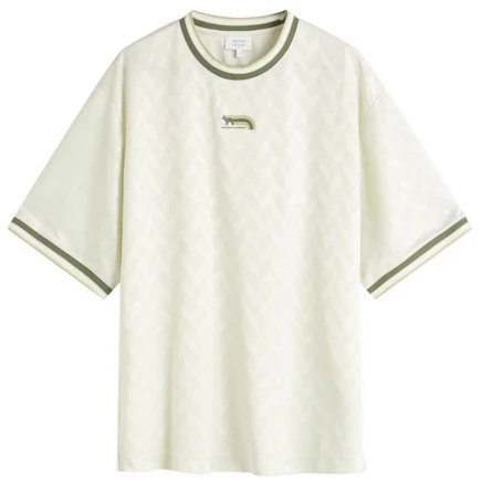 Мужская футболка Maison Kitsune Flash Fox, зеленая