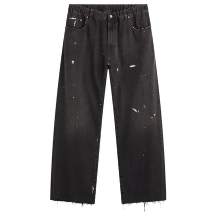 Мужские джинсы MM6 Maison Margiela прямого кроя, черные