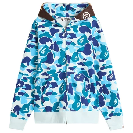 Толстовка с капюшоном на молнии Bathing Ape ABC Camo 2nd Ape