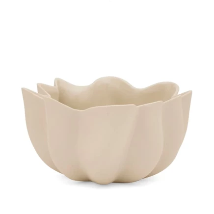 Миска Ferm Living Nium 22 см, слоновая кость