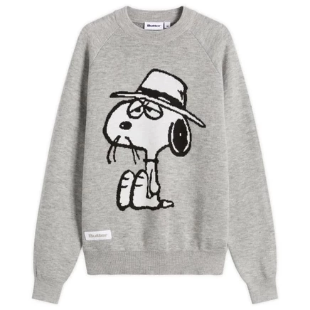 Мужской джемпер Butter Goods x Peanuts Spike, серый