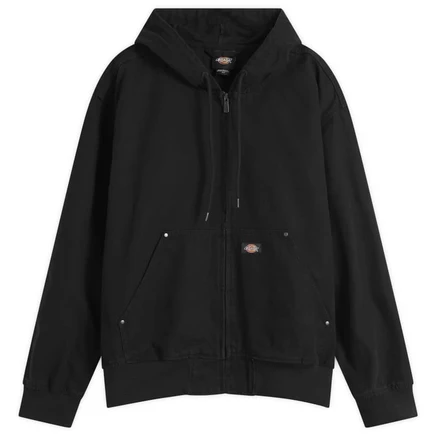 Мужская бомбер‑куртка Dickies канвасовая без подкладки, черная