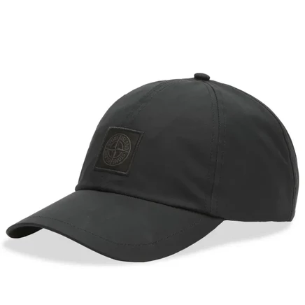 Мужская кепка Stone Island Ghost из канваса, черная