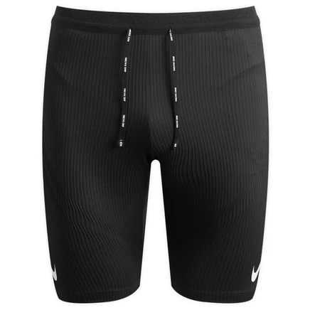 Мужские компрессионные шорты Nike Aeroswift 1/2, черно-белые