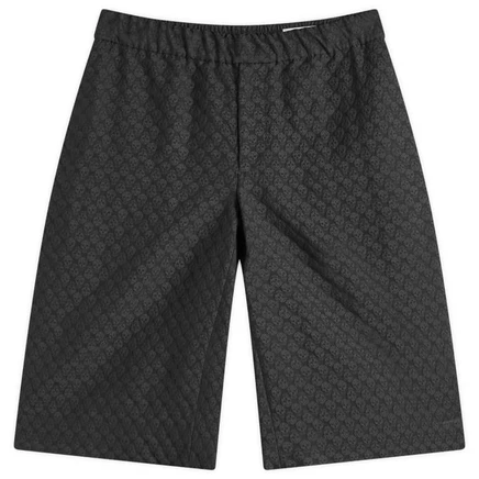 Мужские шорты Alexander McQueen Jacquard Skull, черные