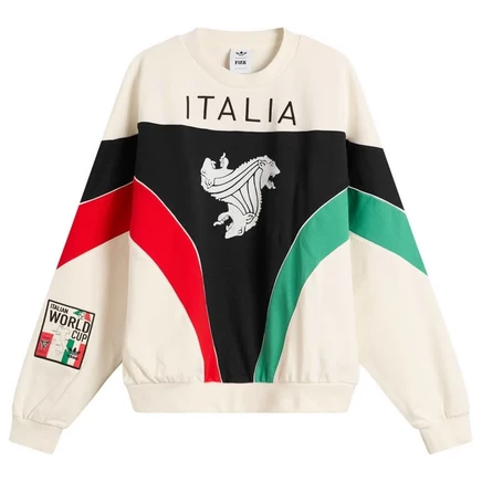 Команда Adidas Italia Crew cloud white, black & vivid red