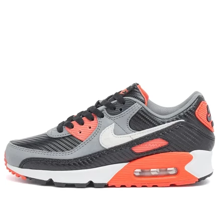 Мужские кроссовки Nike Air Max 90, черно-серо-малиновые